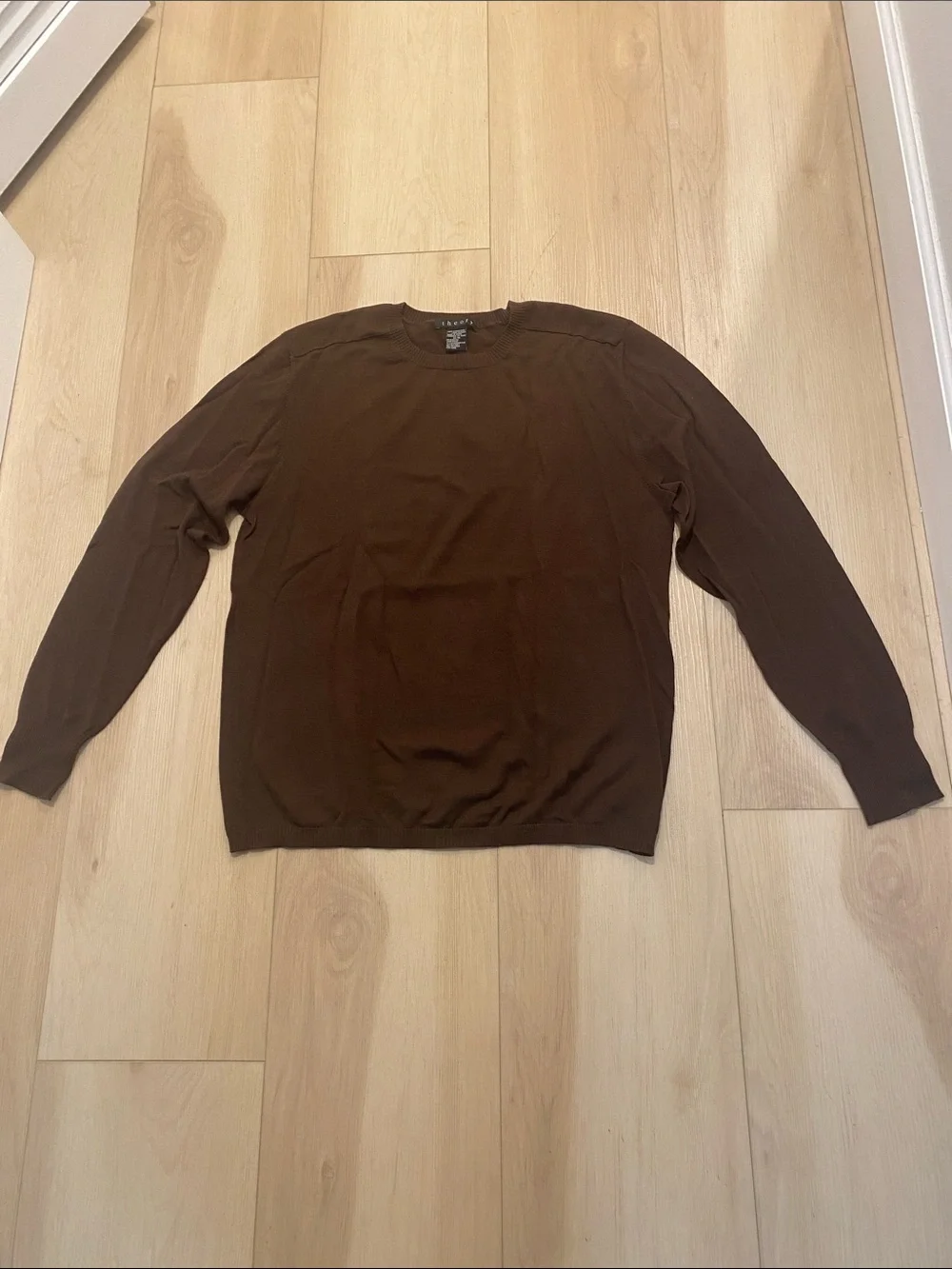 Theory Men's Crewneck Sweater - Brown
